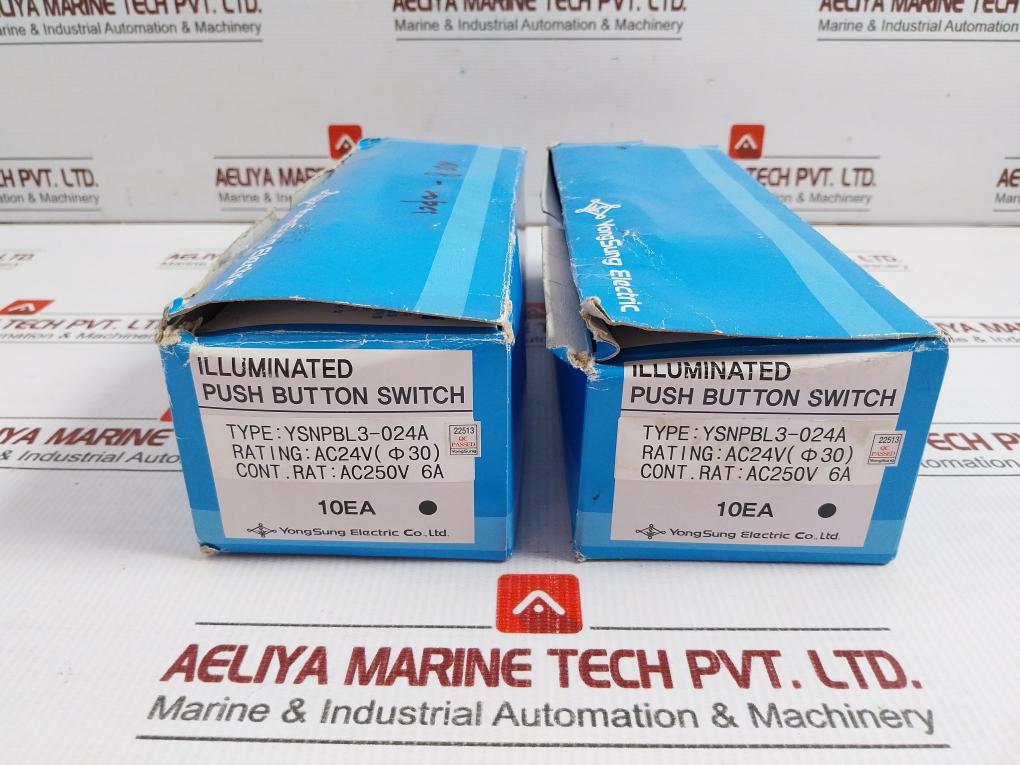 Illuminated Push Button Switch Ac 24V Yongsung Ysnpbl3-024A