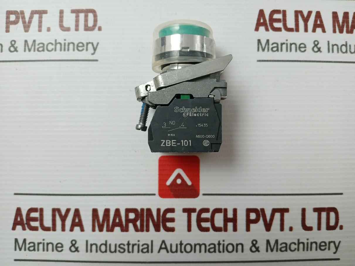 Illuminated Push Button Switch Zbe-101 Schneider Electric Ac15-240V 3A
