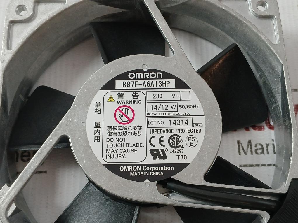 Impedance-Protected-Ac-Axial-Fan-230vac-14-12w-50-60hz-Omron-R87f-A6a13hp-10