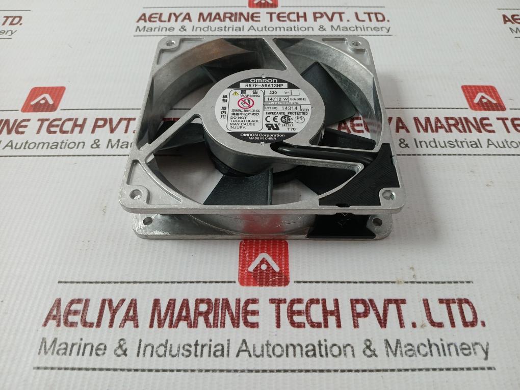 Impedance-Protected-Ac-Axial-Fan-230vac-14-12w-50-60hz-Omron-R87f-A6a13hp-4