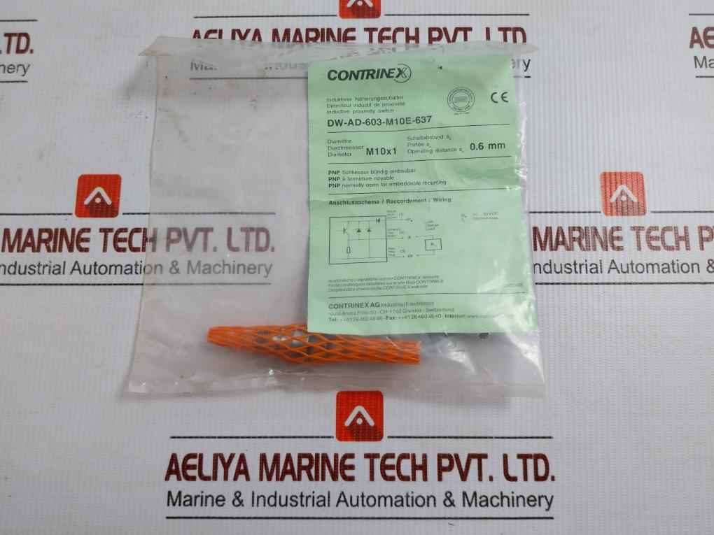 Inductive Proximity Sensor 10-30 Vdc Part No Dw-ad-603-m10E-637 Contrinex