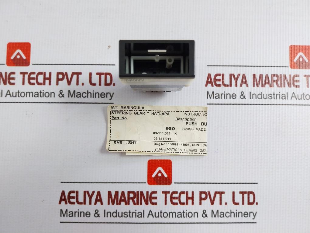 Industrial Pushbutton 250Vac/10A Part No 03-111.011 Eao