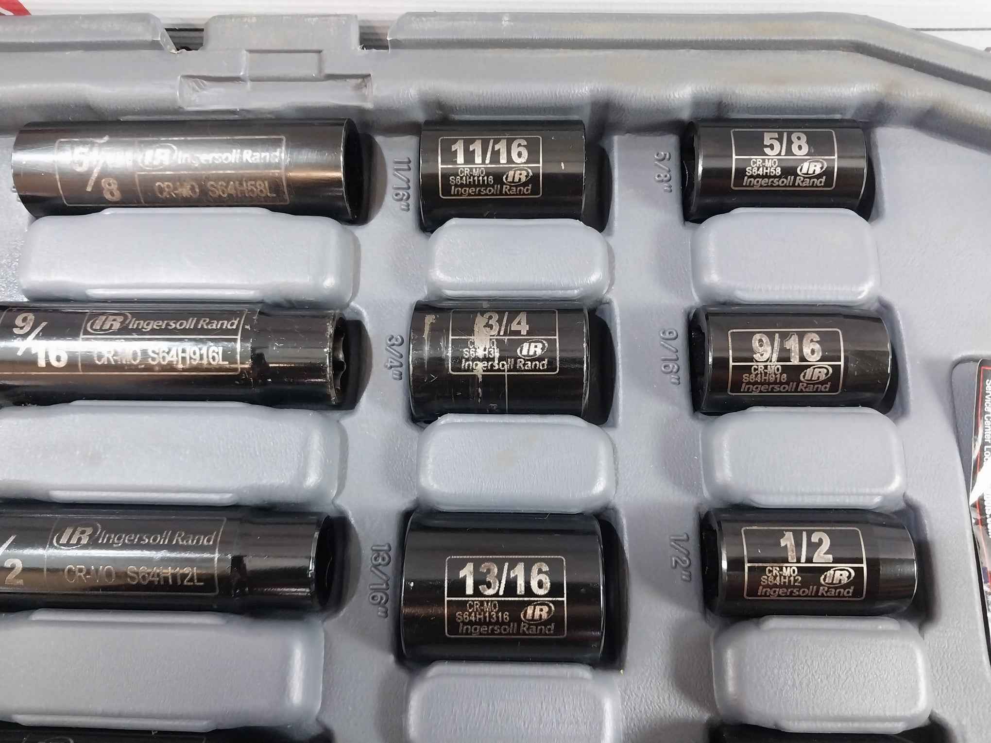 Ingersoll Rand Sk34C86-300 Socket Set 21Mm S64M21 S64H1-116L (Incomplete)
