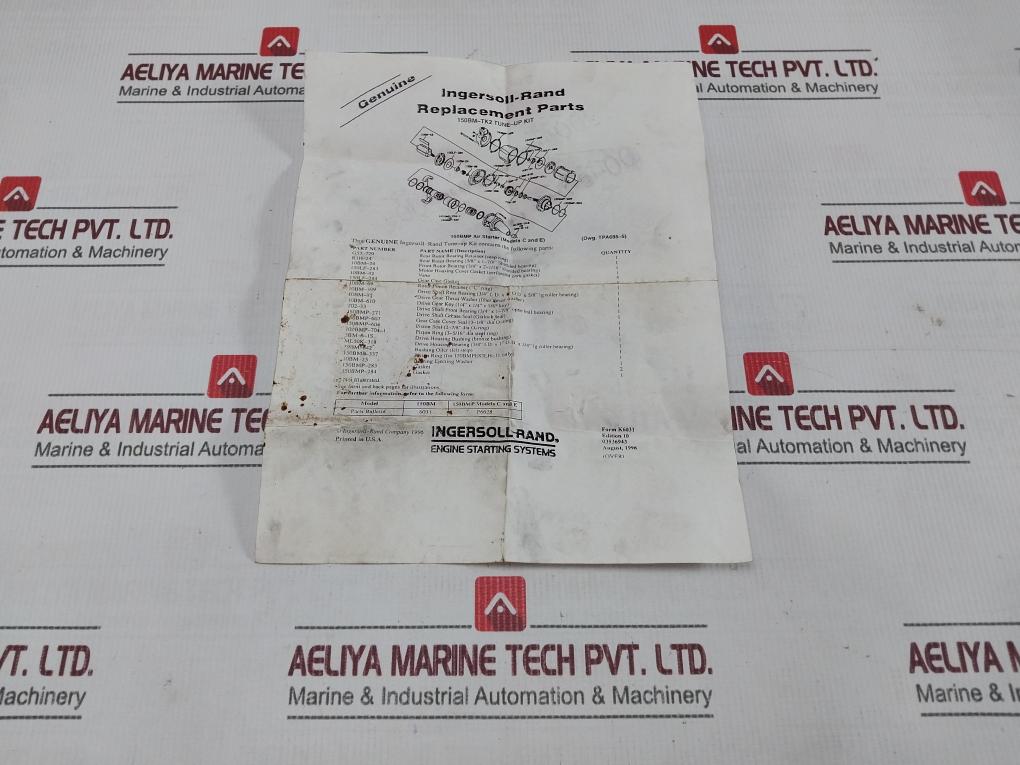 Ingersoll Rand 150Bm-tk2 Tune-up Kit Spl1216