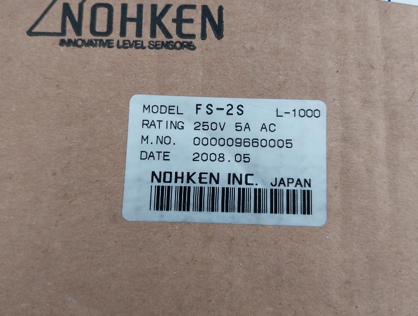 Innovative Level Sensor Set Fs-2S Nohken 250V 5A Ac L-1000 M/M