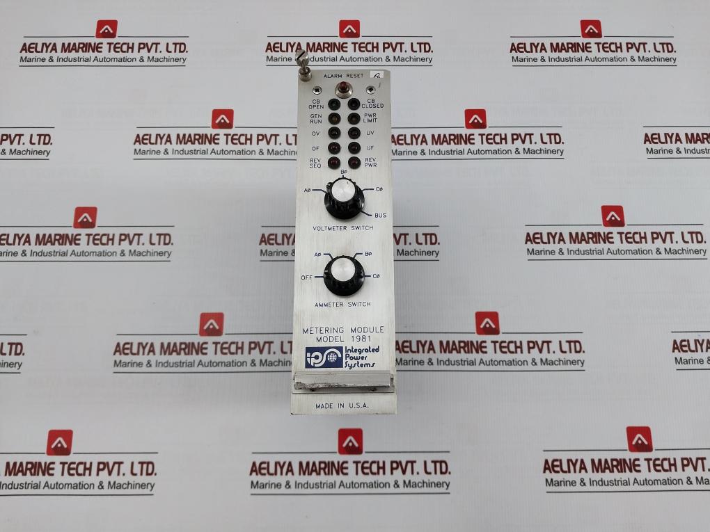 Integrated Power Systems Generator Control Rack Module 1981
