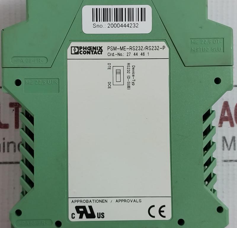 Interface Converter Psm-me-rs232/Rs232-p Phoenix Contact 24V