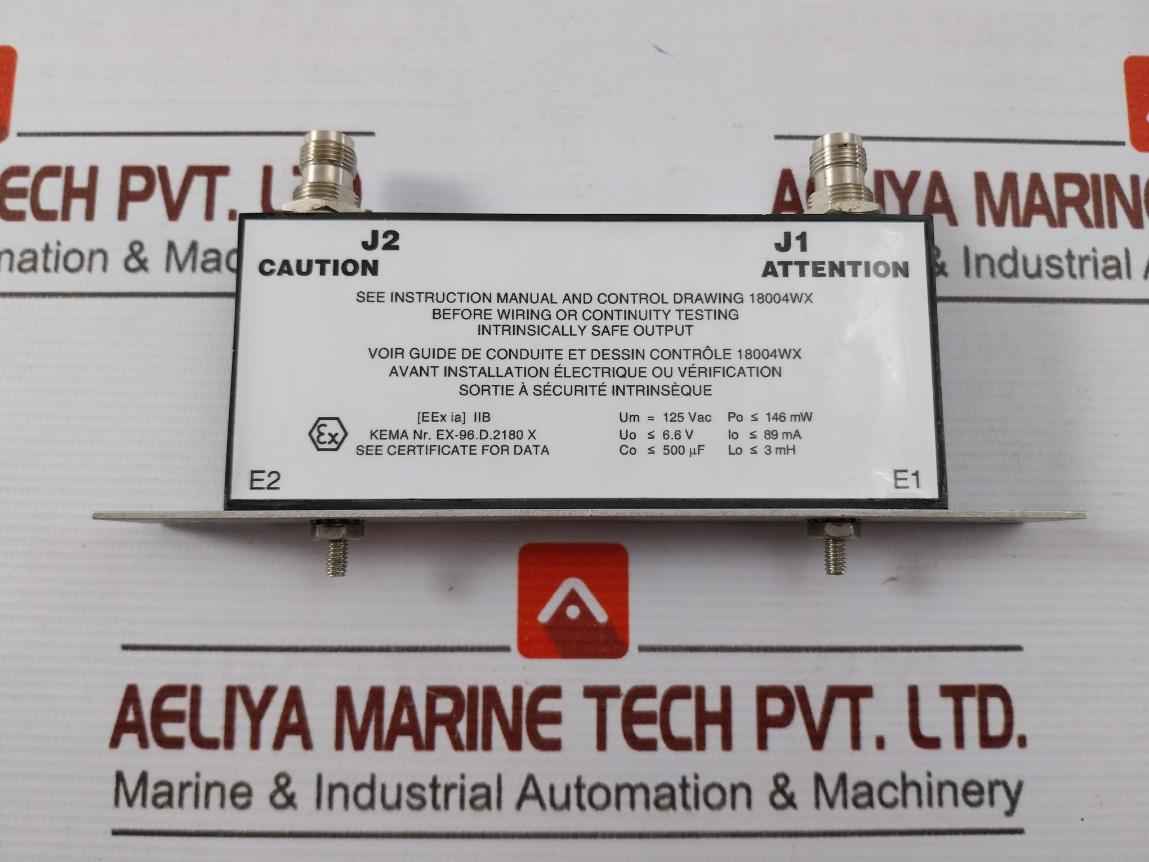 Invensys Systems Iid Intrinsic Safety Barrier 18004Wx 125Vac