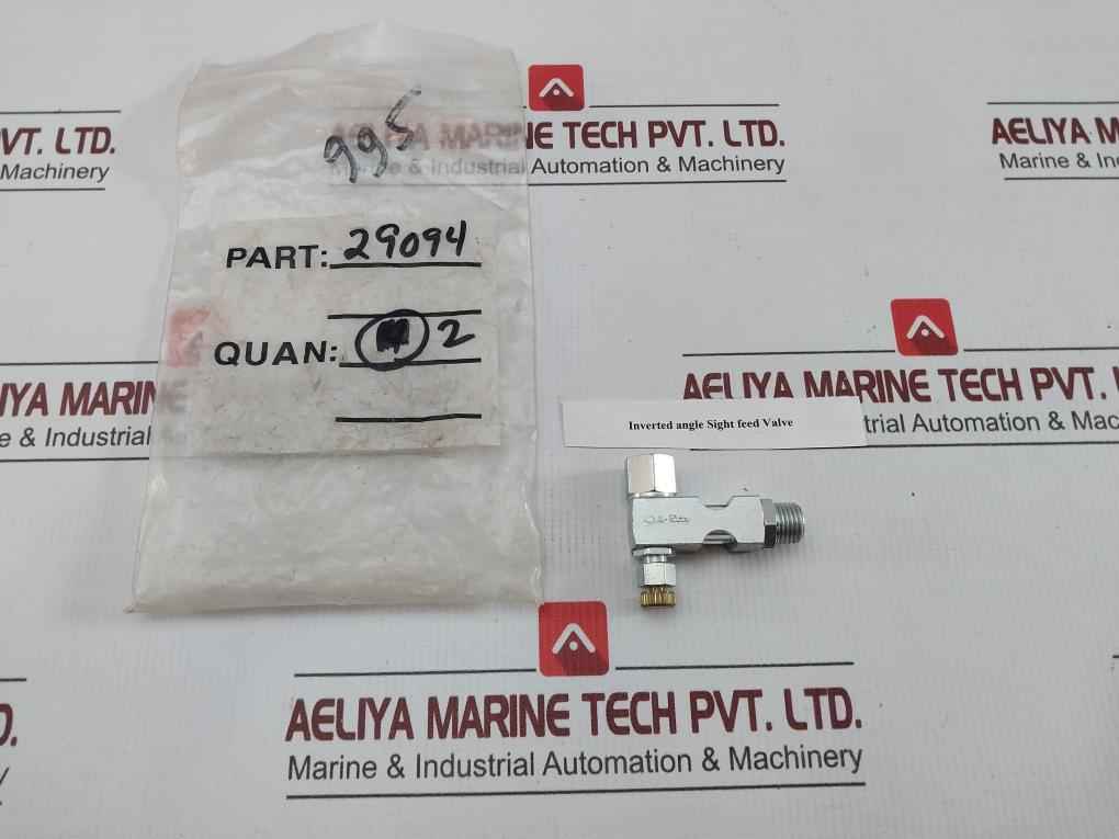 Inverted Angle Sight Feed Valve 29094 Oil-rite