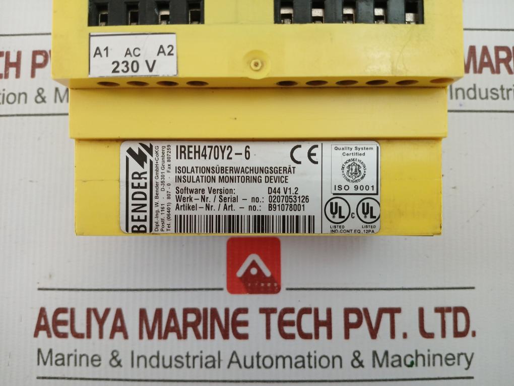 Ireh470Y2-6 Insulation Monitoring Device Bender 230V 50/60Hz