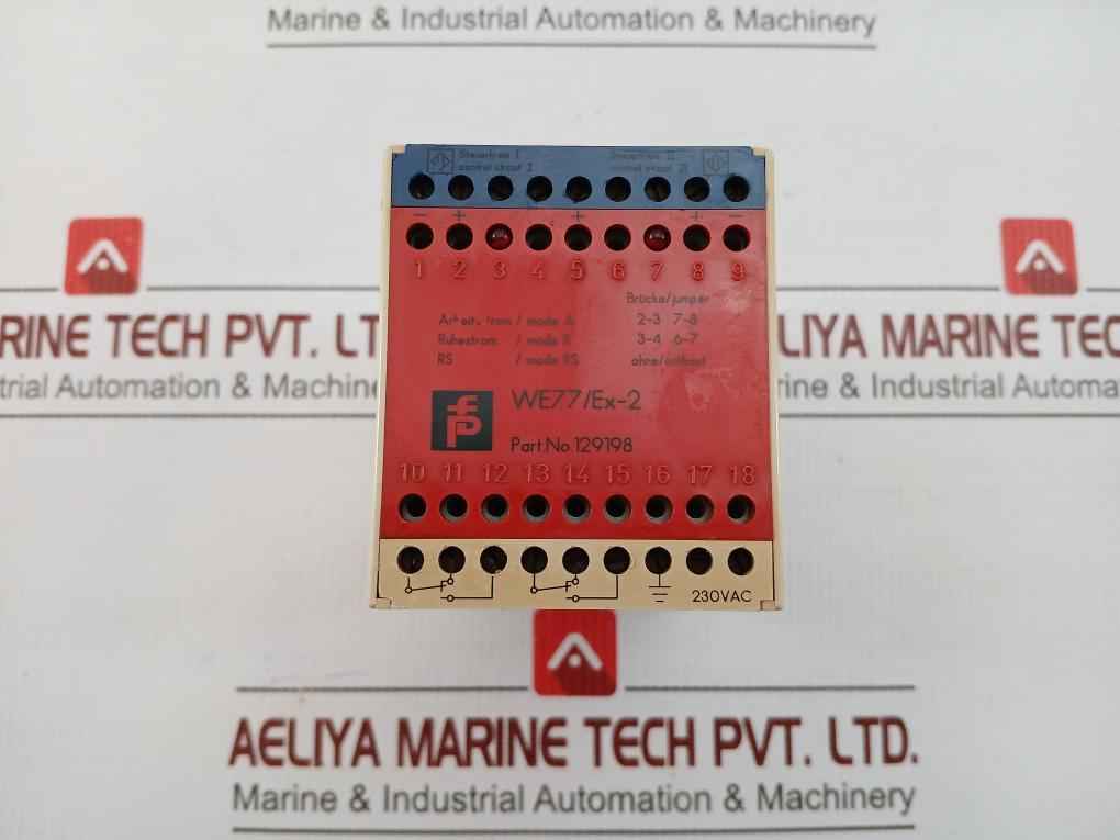 Isolated Switch Amplifier We77/Ex-2 129198 Pepperl+Fuchs 230 Vac 45–60 Hz
