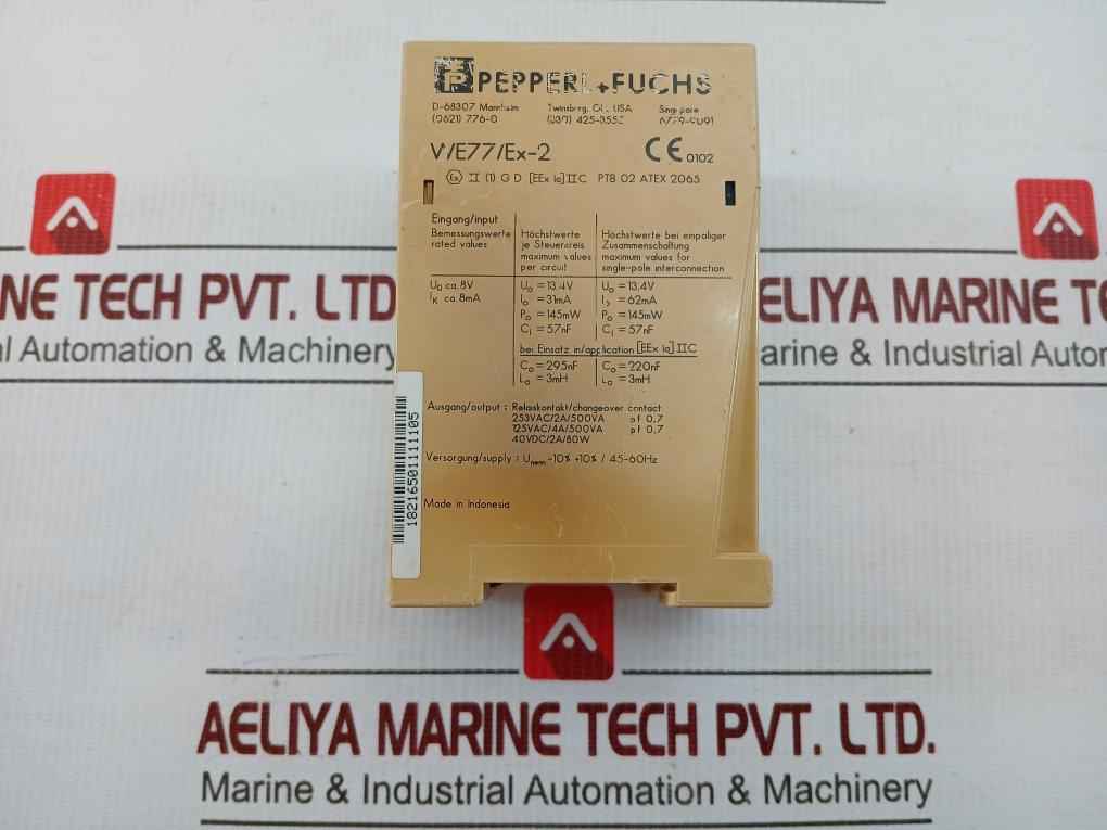 Isolated Switch Amplifier We77/Ex-2 129198 Pepperl+Fuchs 230 Vac 45–60 Hz