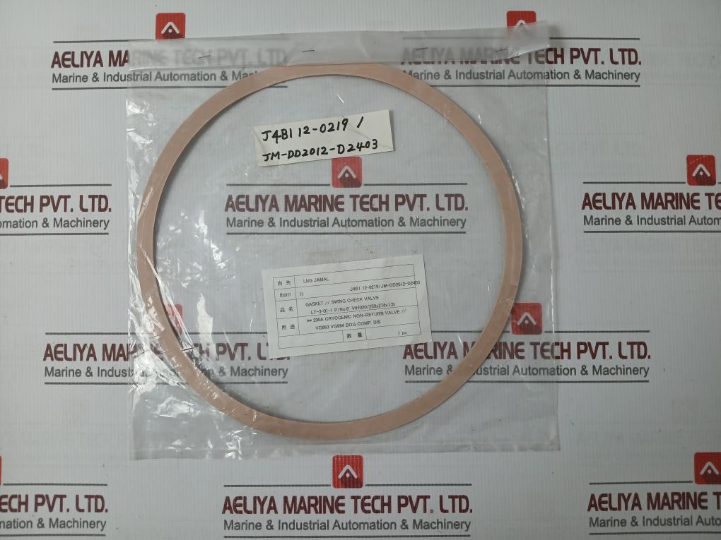 J4B1 12-0219/Jm-dd2012-d2403 Gasket For Swing Check Valve