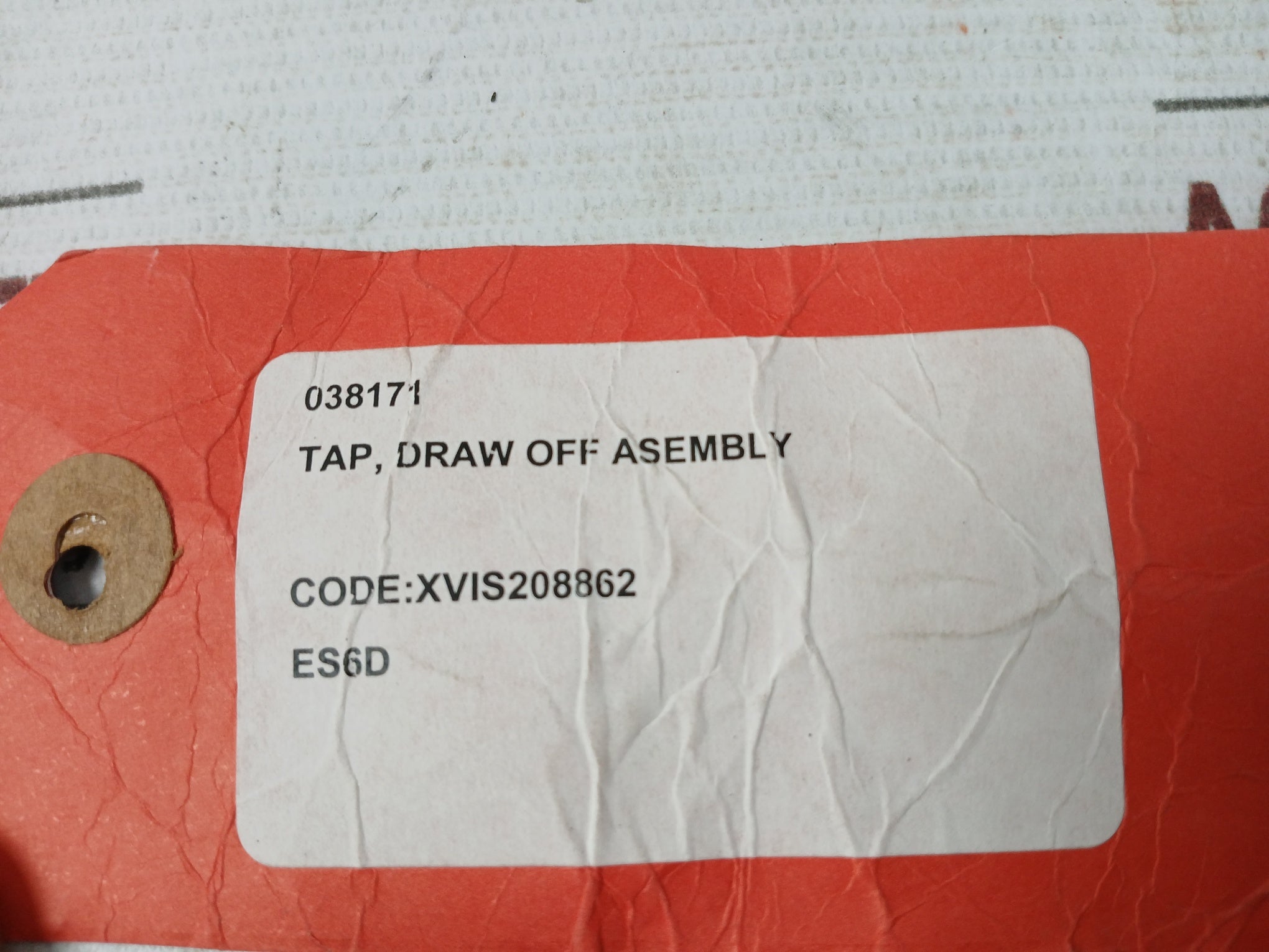 Jackson welding xvis208862 tap draw off assembly