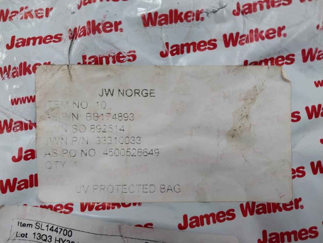James Walker 33310033 Graphite Rubber Seal O-ring Sl144700