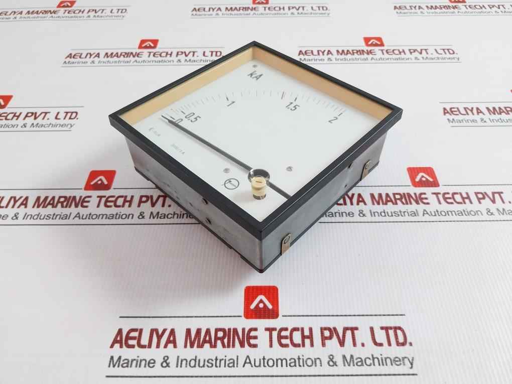 Janssen Analog Panel Ammeter 0 To 2 Ka