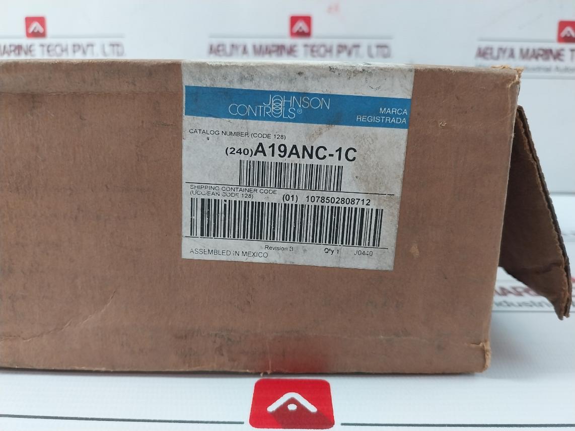 Johnson Controls A19Anc-1C Industrial Thermostat Rev-b