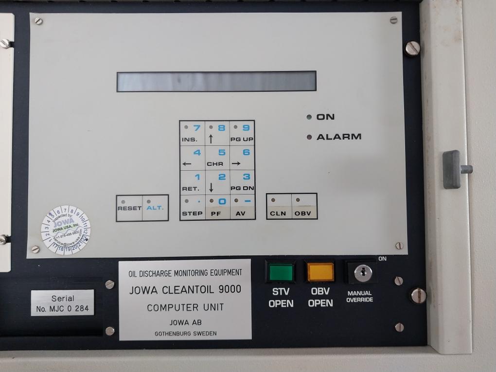 Jowa 220Vac Oil Discharge Monitoring And Control Unit Cleantoil 9000