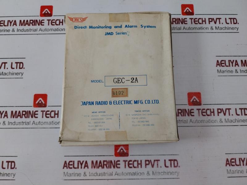 Jrcs Gec-2A Jmd Series Direct Monitoring And Alarm System Pc Board