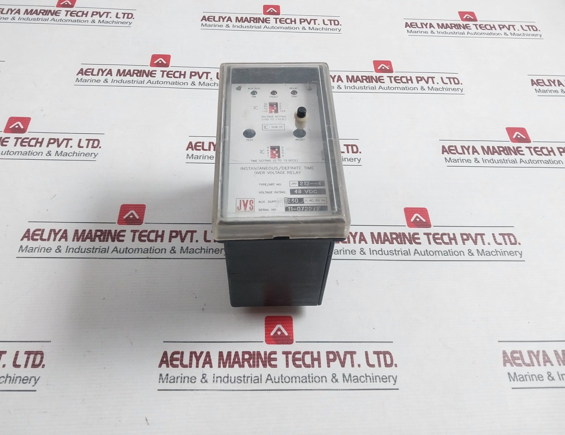 Jvs Jrv 212--4 Over Voltage Relay 48Vdc 0-15 Secs