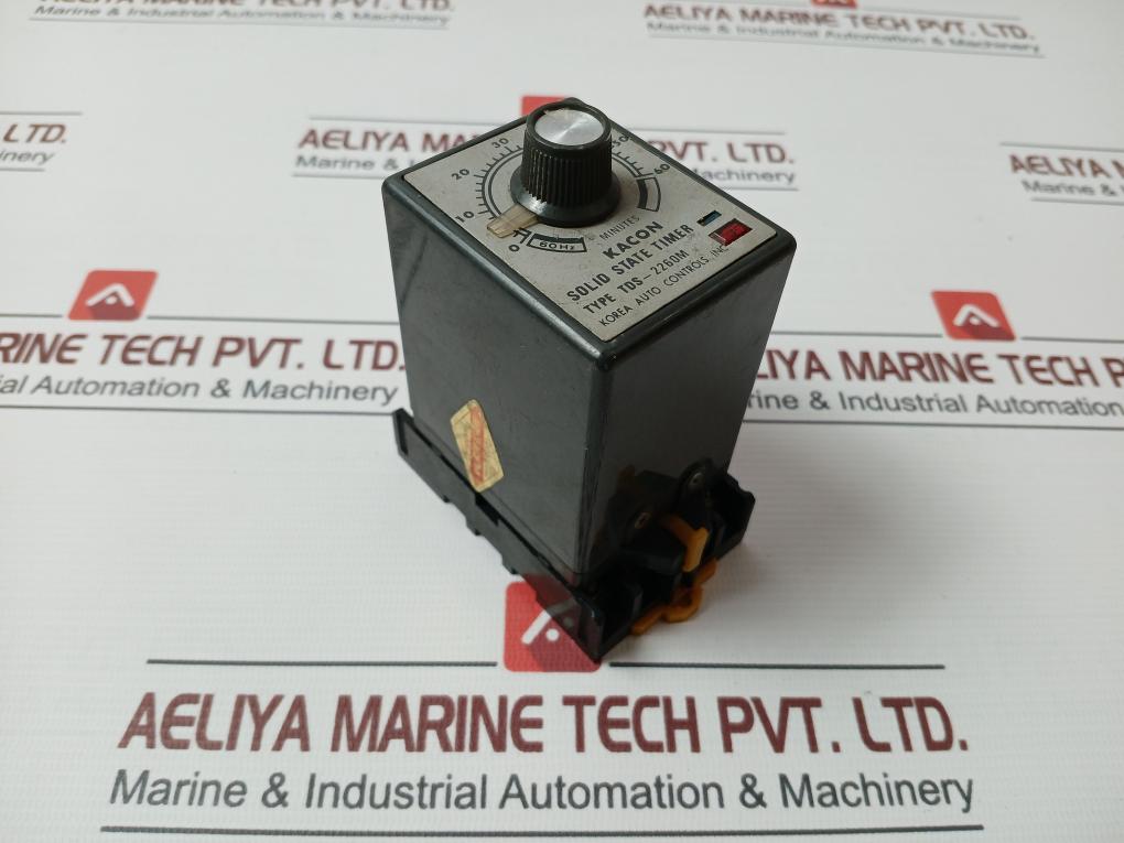 Kacon Tds-2260M Solid State Timer 0-60 Minutes 220Vac 50/60Hz 2Va 5A