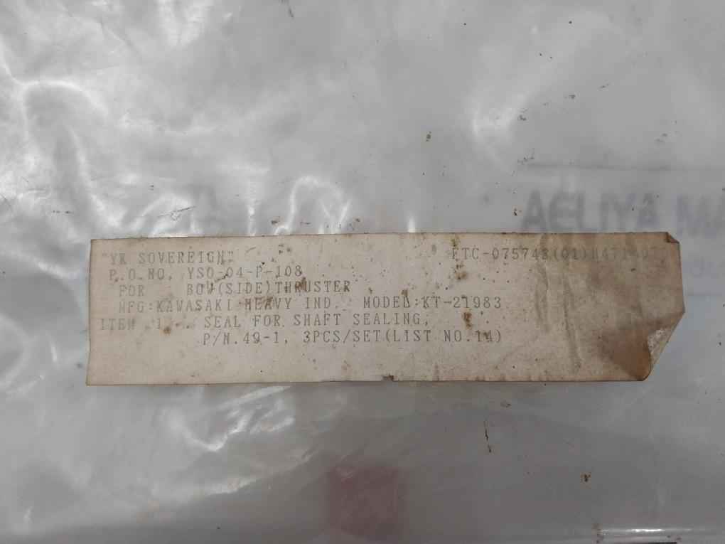 Kawasaki 49-1 Seal Set For Shaft Sealing Kt-219B3, C4-401-856