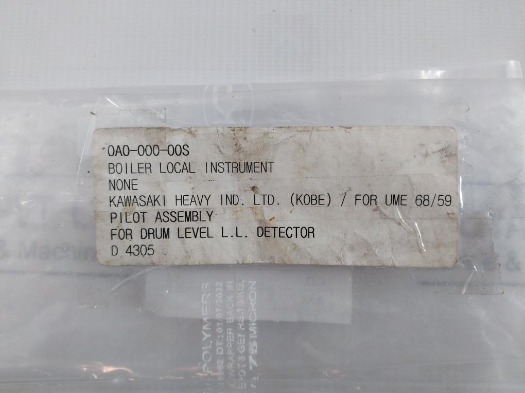 Kawasaki Pilot Assemblies For A Drum Level Low-low (L.L.L.) Detector D 4305