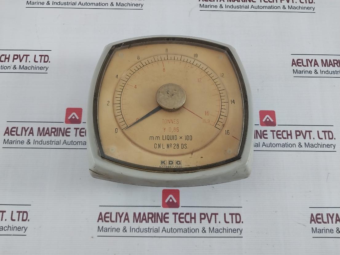 Kdg 150Mm Electrical Indicator 0 To 16.9 Tonnes, 8200/1Ma
