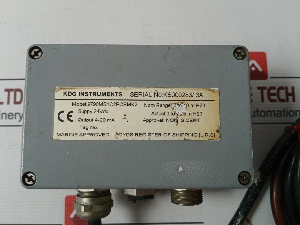 Kdg Instruments 9790Ms1C2Pobmk2 Electronic Pressure Transmitter 4-20Ma 5.5M