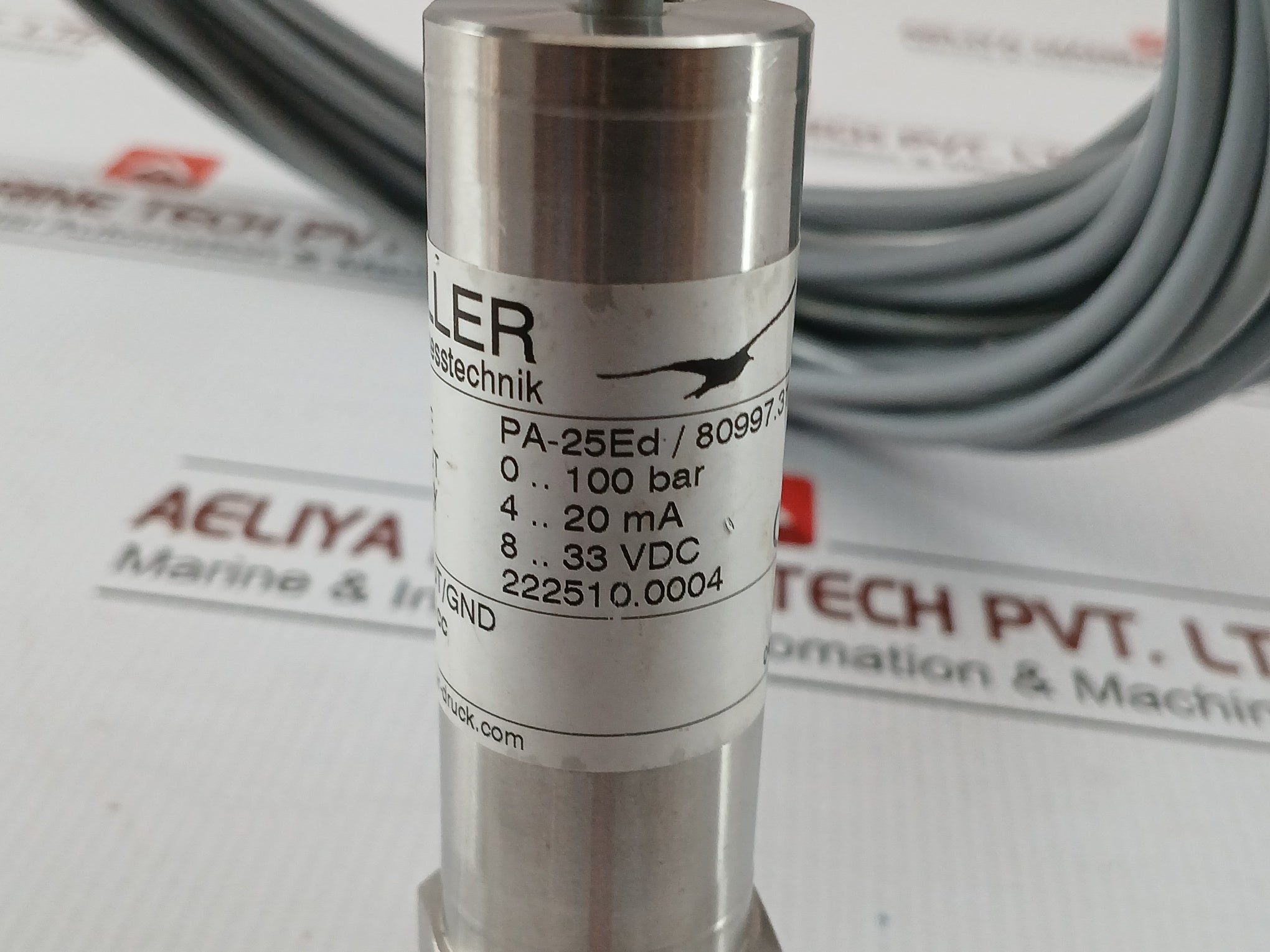 Keller Pressure Transmitter 0-100Bar 4-20Ma 14.5M Part No Pa-25Ed/80997.31