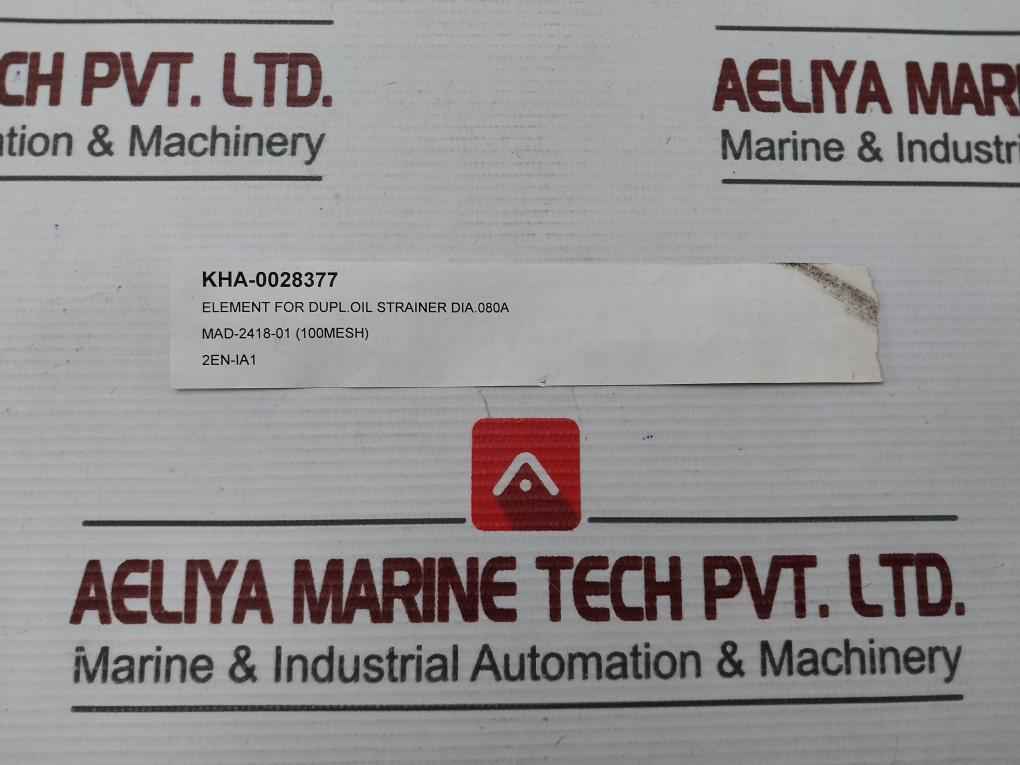 Kha-0028377 Element For Dupl Oil Strainer Dia.080A