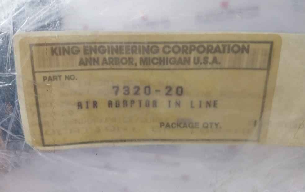 King Engineering 7320-20 Adaptor And Airline Assembly