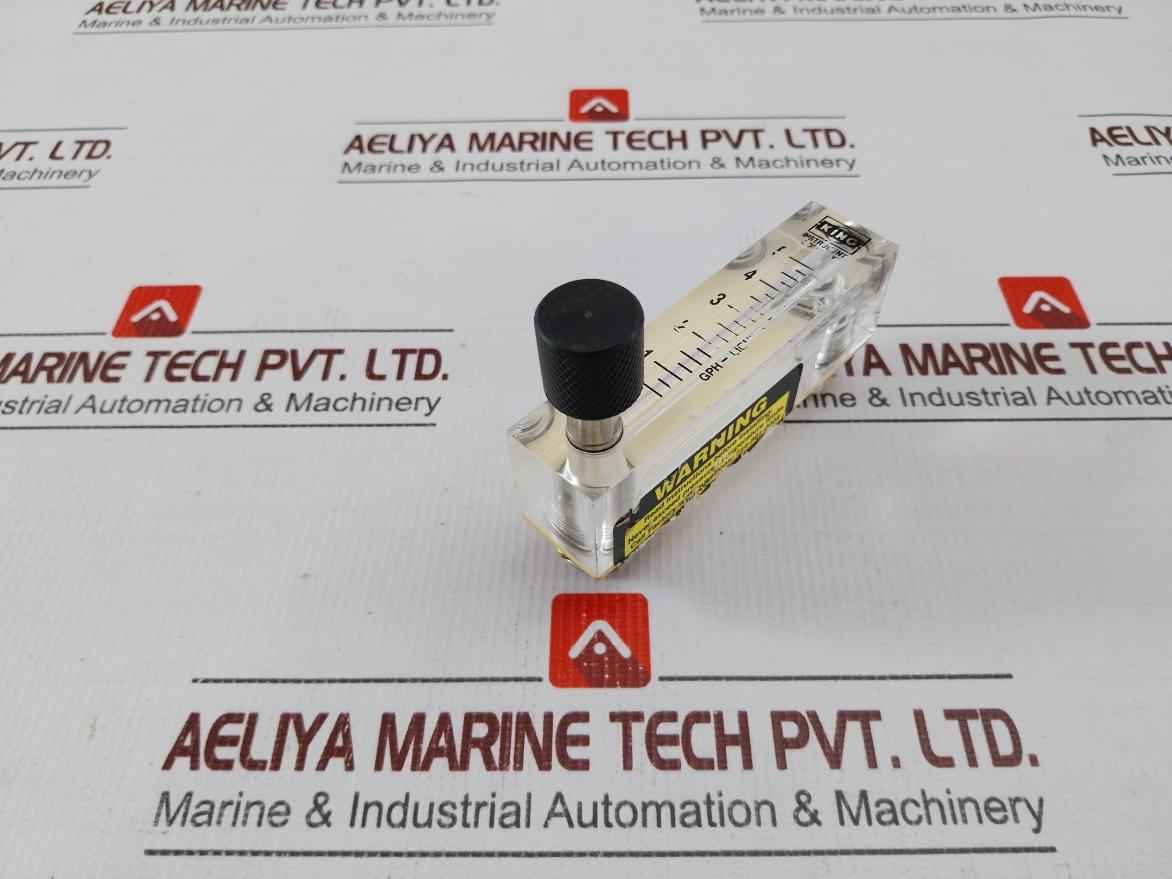 King Instrument 1-5 Gph Liquid Flow Meter