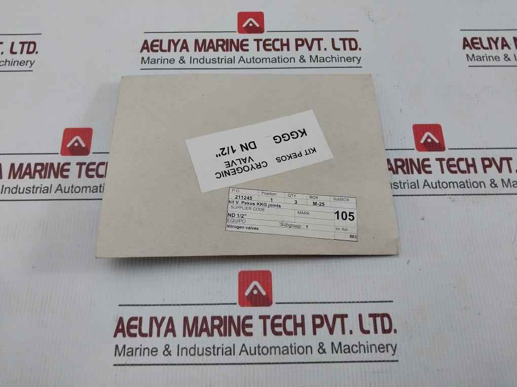 Kkg Joint Kit For Cryogenic Nitrogen Valve Pekos Nd 1/2
