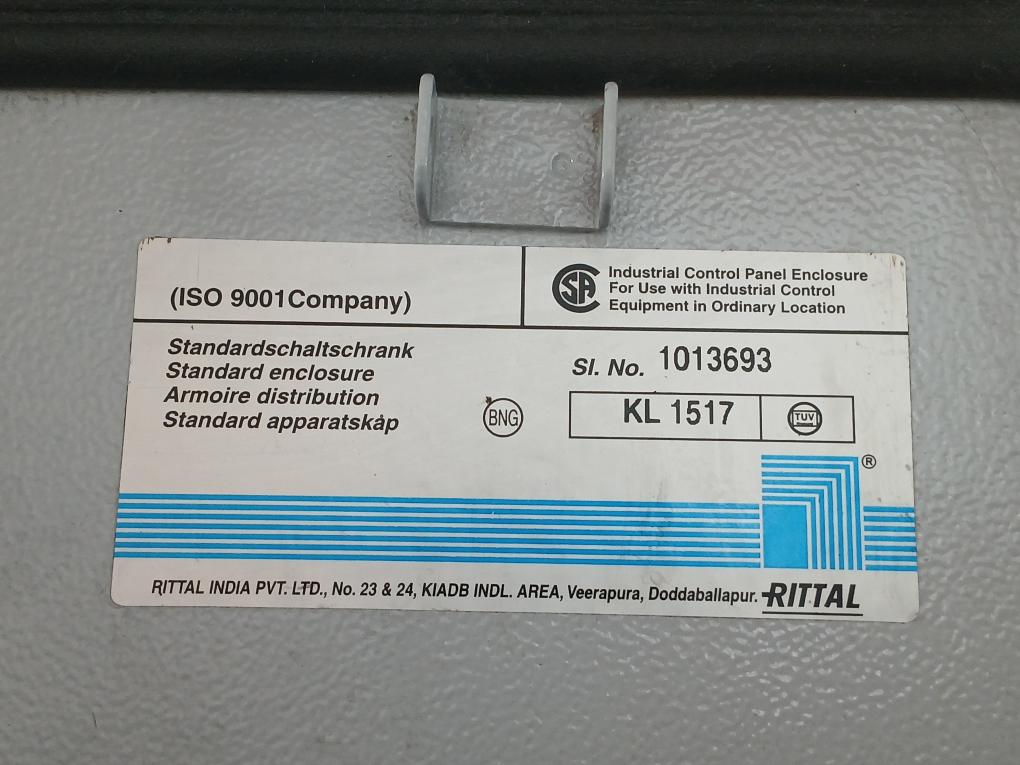 Kl 1517 Standard Enclosure O2 Analyser System Rittal