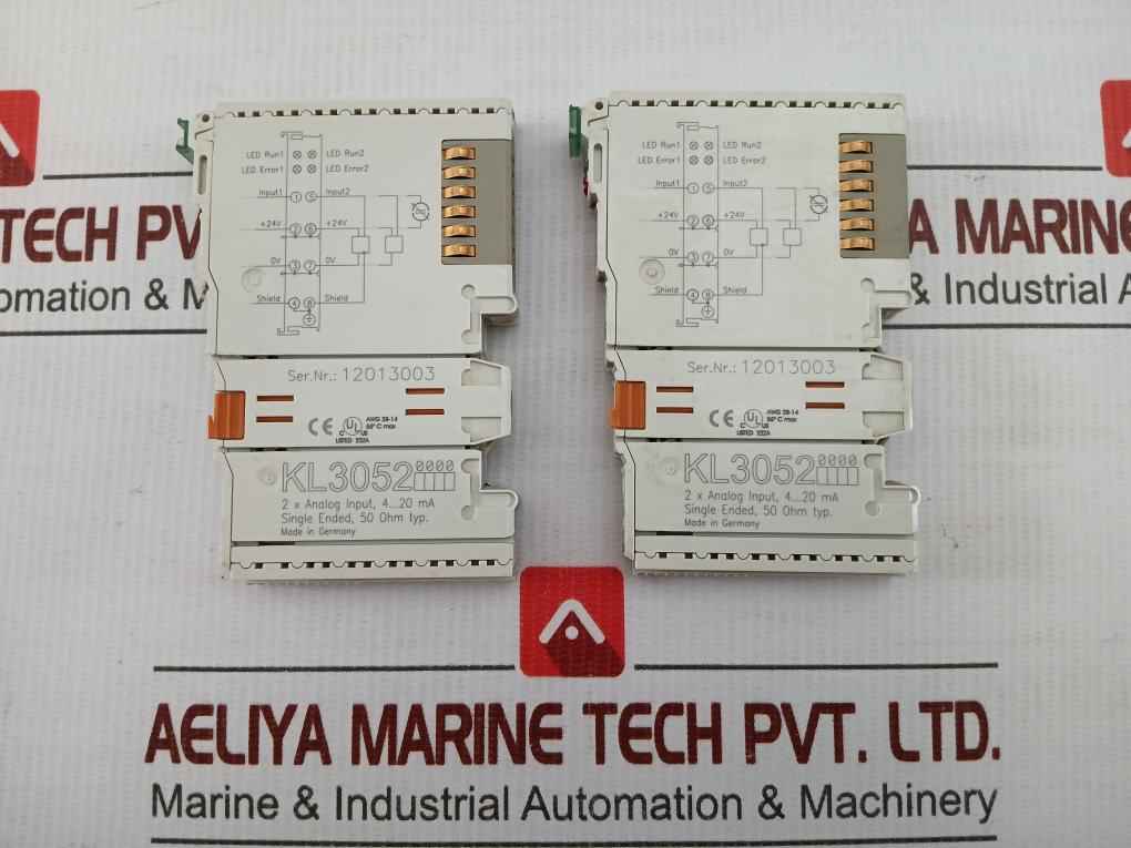 Kl3052 2 X Analog Input Terminal Beckhoff