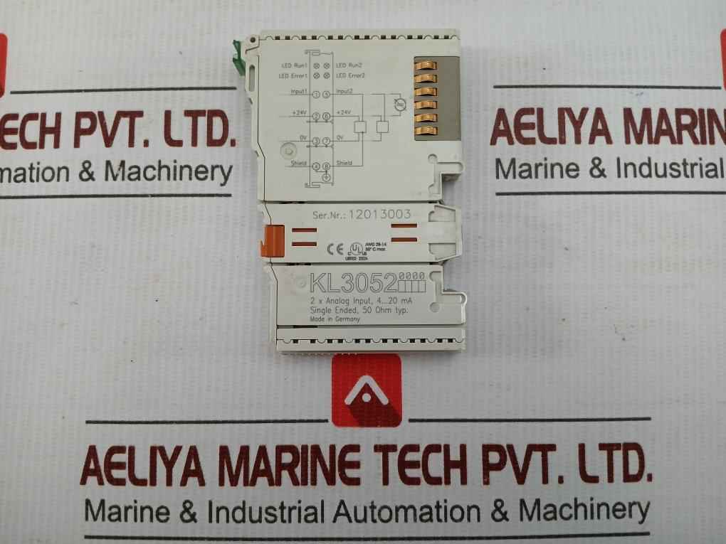 Kl3052 2 X Analog Input Terminal Beckhoff