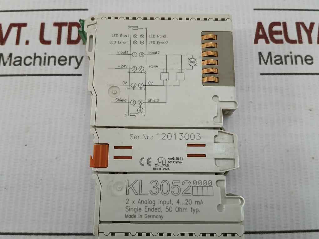 Kl3052 2 X Analog Input Terminal Beckhoff