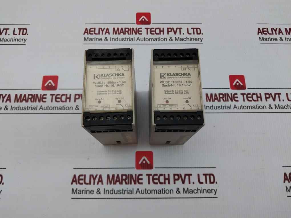 Klaschka 110-300V/35-65 Hz Power Monitoring Relay Module Wus2/100Ba-1.60