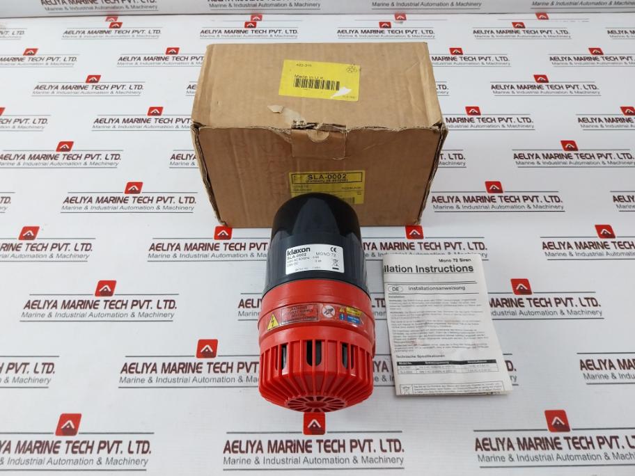 Klaxon Sla-0002 High Output Motor Siren 230V Dc 0.4A Lab636 Mono 72 