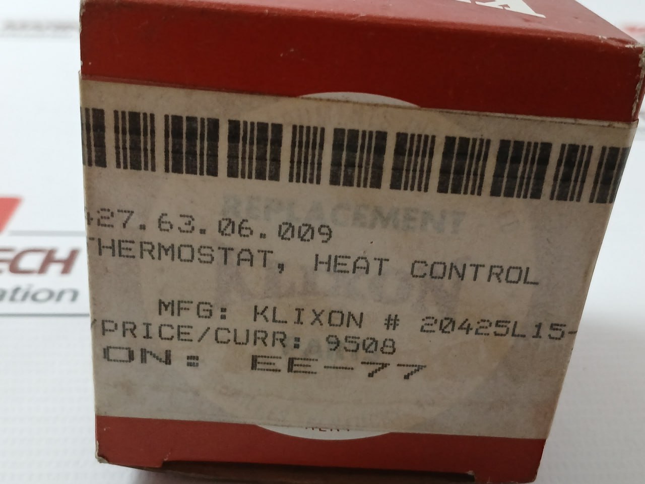 Klixon 20425L15-1030-145 Thermostat/Heat Control