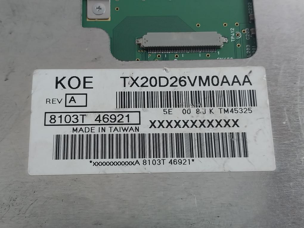Koe Tx20D26Vm0Aaa 8-inch Lcd Display Module Rev A