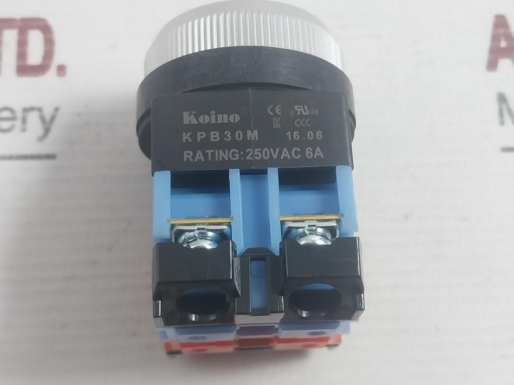 Koino 250Vac 6A Button Switch Kpb30M - 50 Gm
