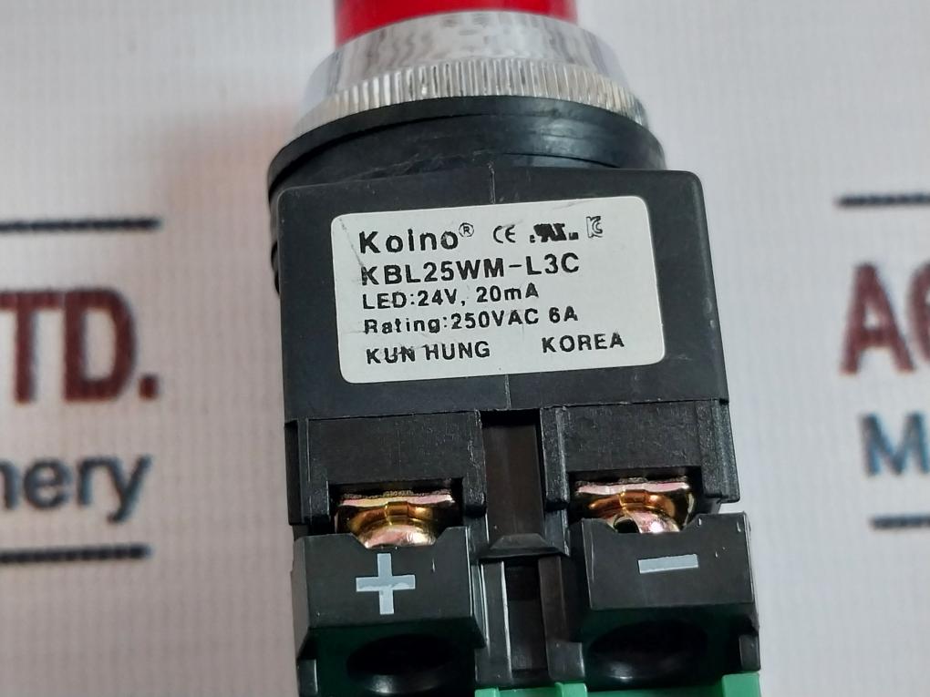 Koino KBL25WM-L3C Illuminated Pushbutton Switch
