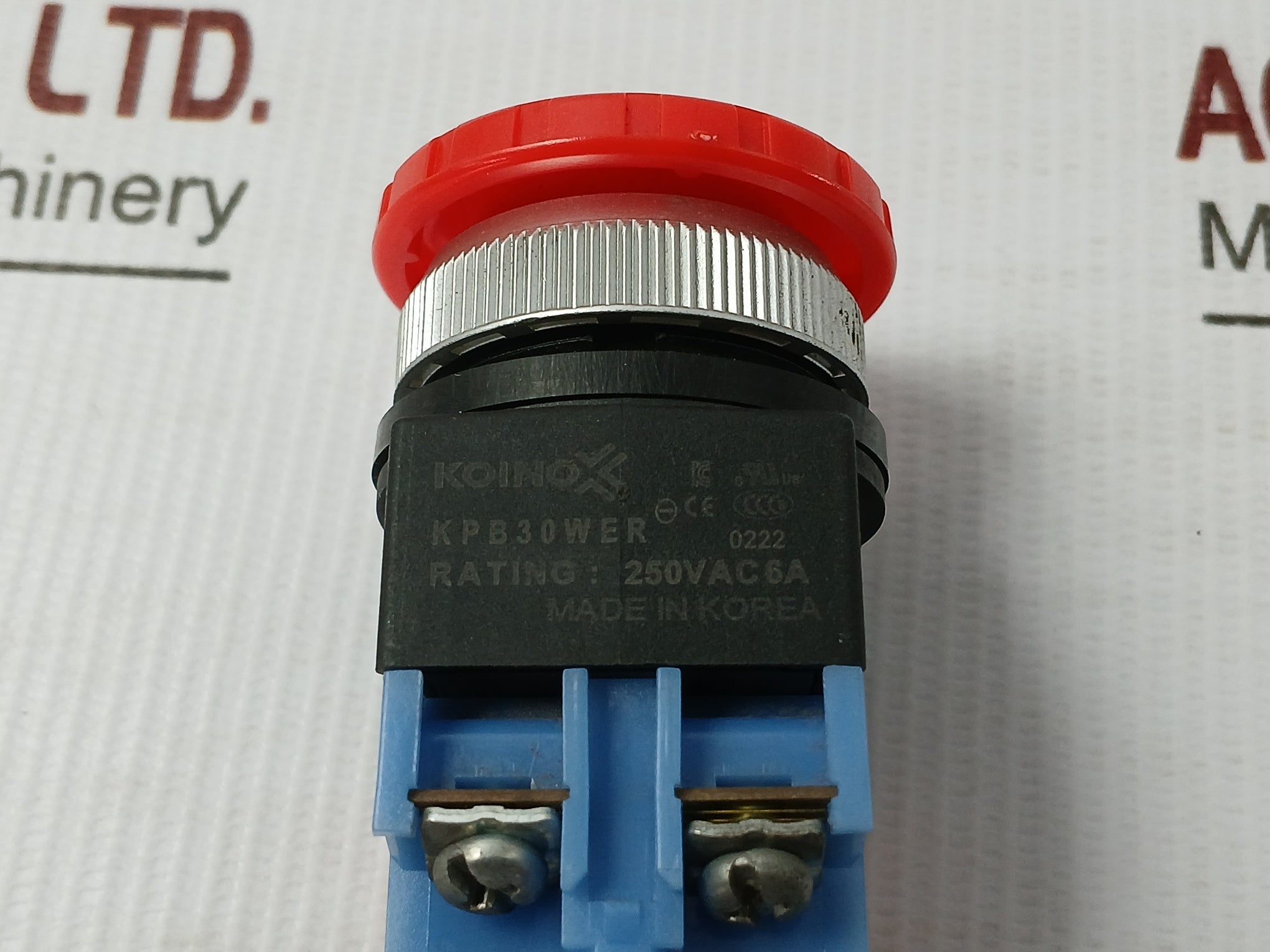 Kpb30Wer Koino 250V Ac 6A Emergency Stop Push Button