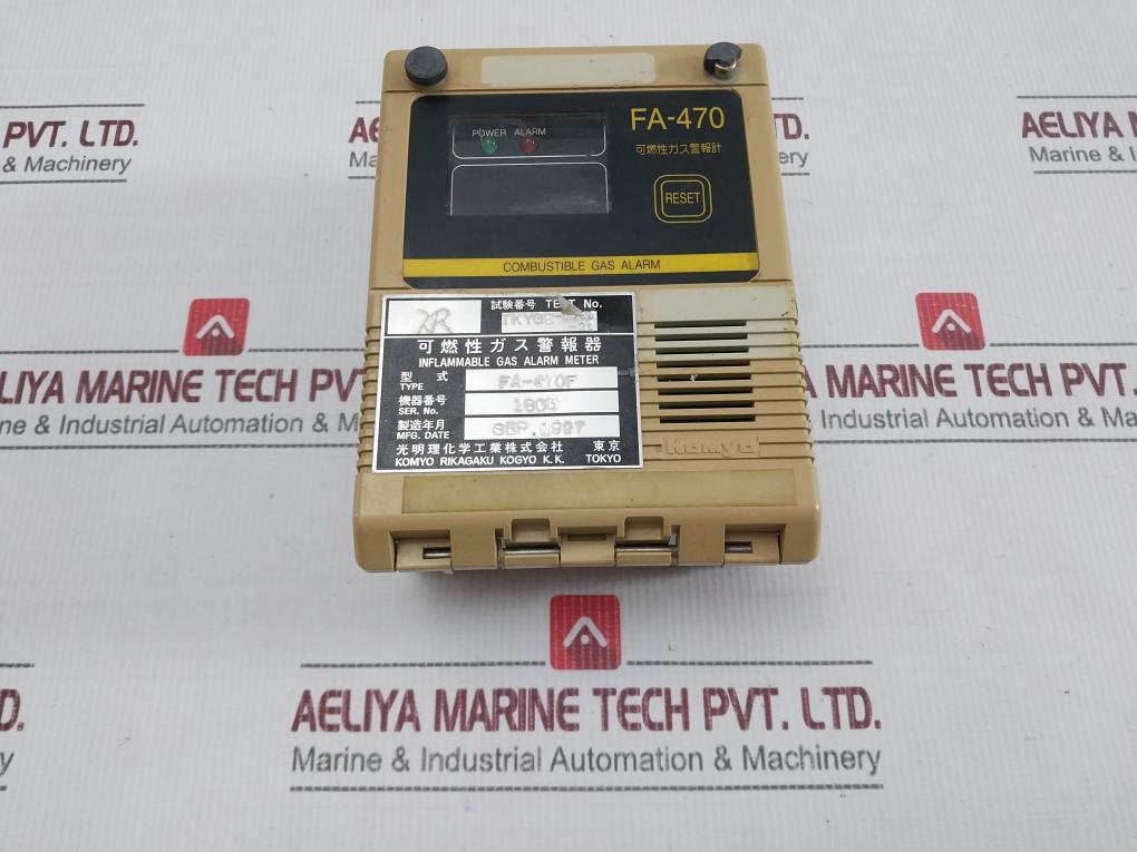 Komyo Fa-470F Combustible Gas Alarm Meter Ac220V