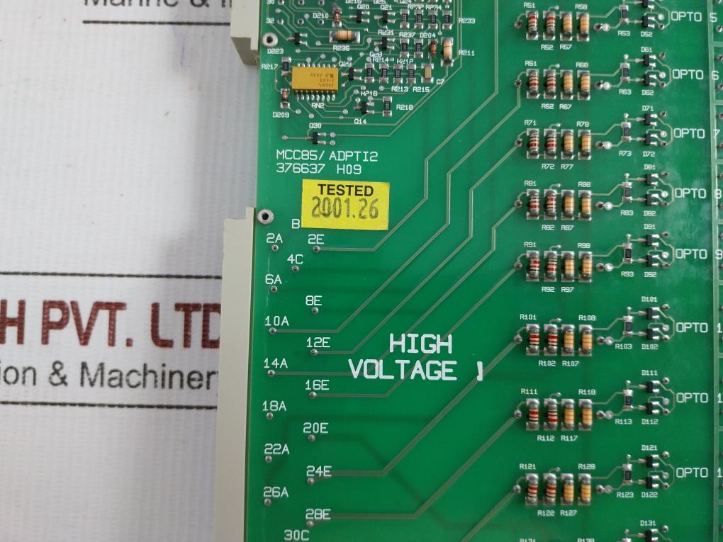 Kone-Rev-3-1-Opto-Isolator-Adapter-Pcb-Card-125v-376637-H09-6