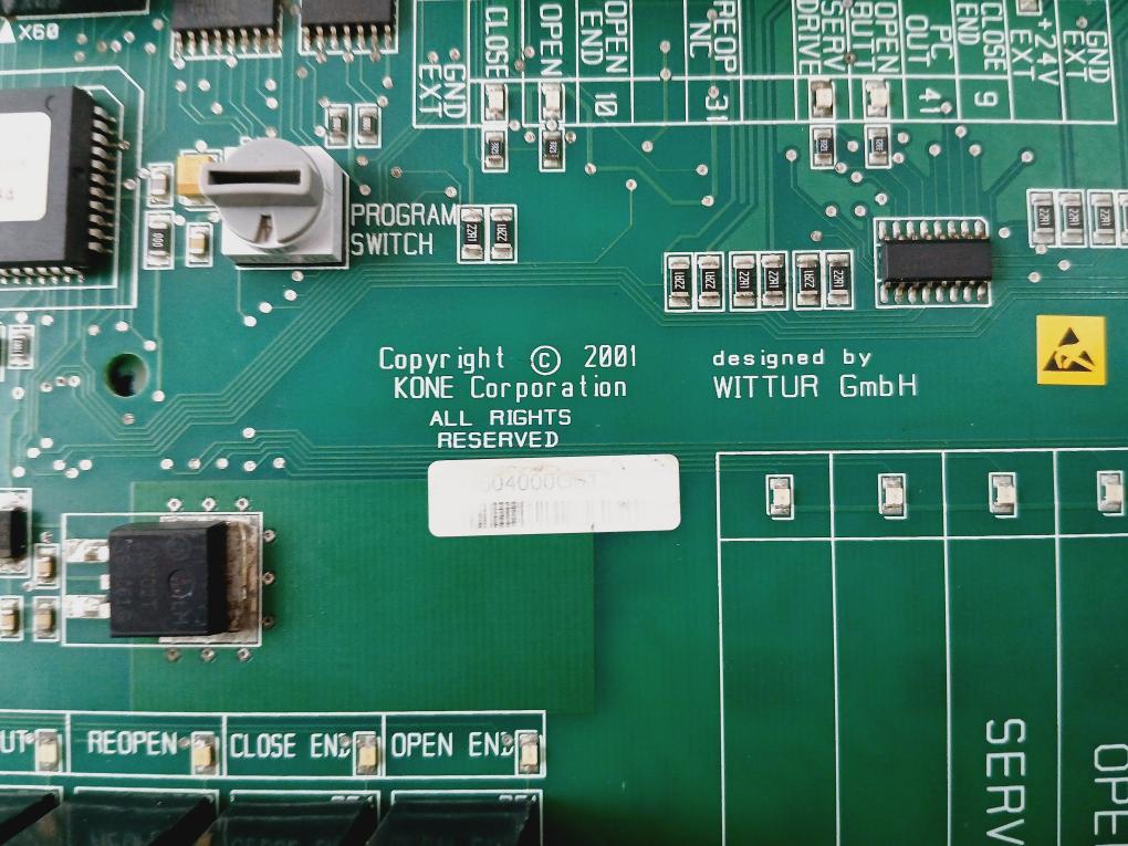 Kone Km604000G01 Printed Circuit Board E229342