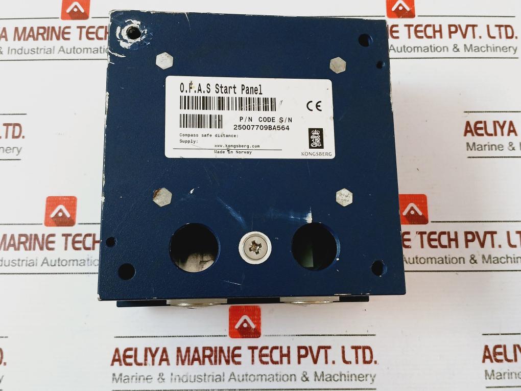 Kongsberg 25007709 Start Panel For Operator Fitness Alarm System 24vdc 
