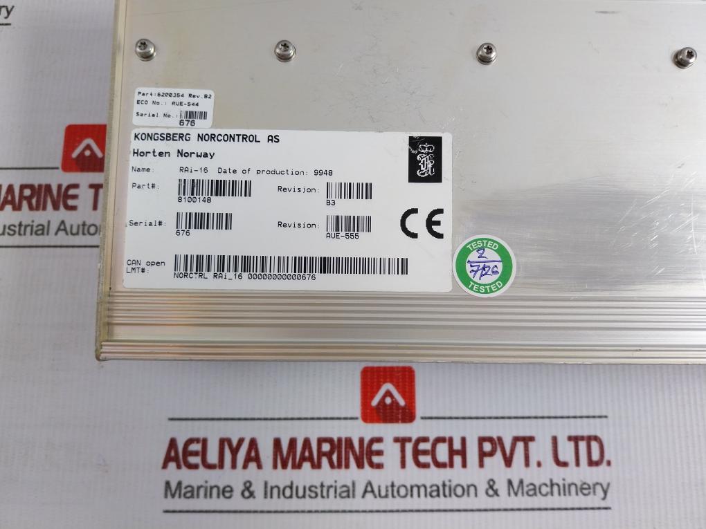 Kongsberg 6200354 Analogue Input Module 8100148